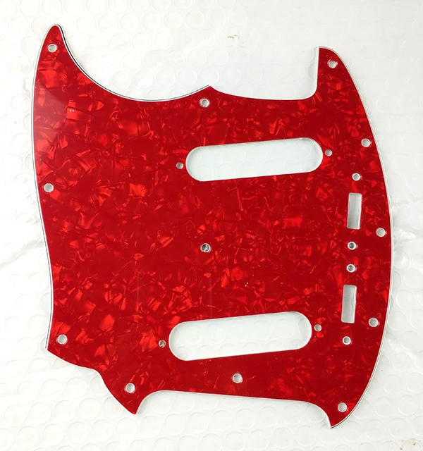 Pleroo Custom Guitar Pickgaurd Scratch Plate - For US Left Hand Mustang Guitar Pickguard Scratch Plate Multi Color Choice