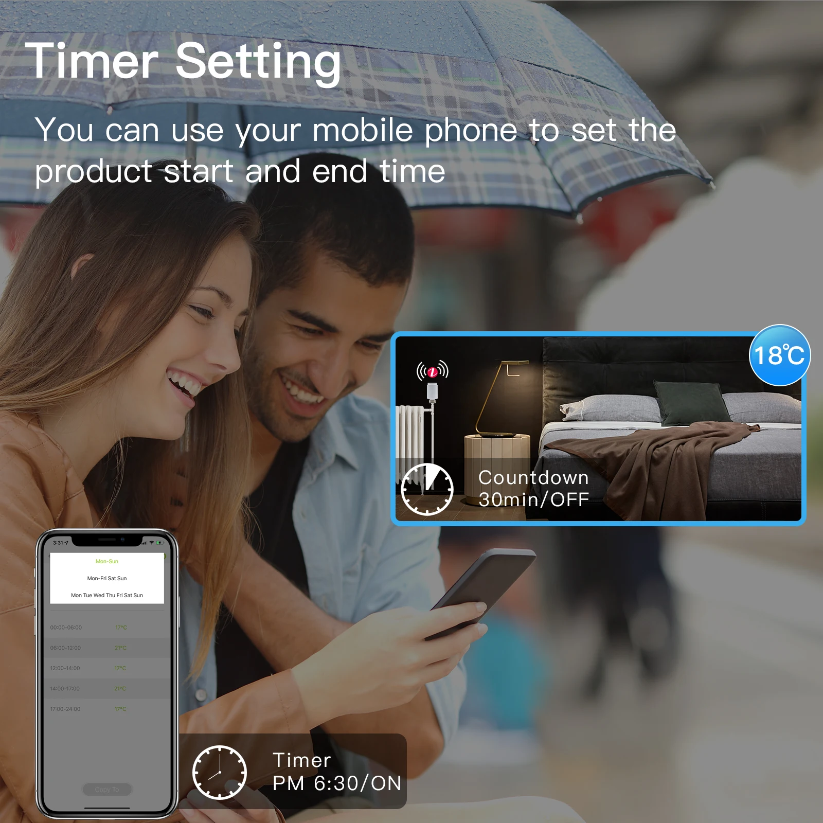 BSEED Zigbee Smart Thermostatic Radiator Valve Thermostat Temperature Controller Support Smart Life Tuya App Alexa Voice Control