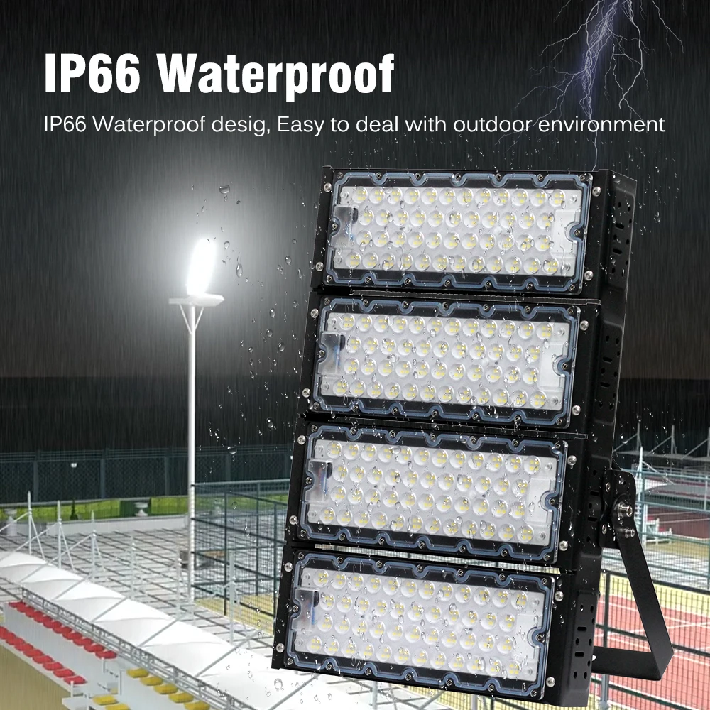 LED แสงสนามกีฬา Ultra-Bright High-Power โคมไฟสนามฟุตบอลกลางแจ้ง Professional แหล่งกําเนิดแสงตัวเลือก 100W 200W 300W 400W