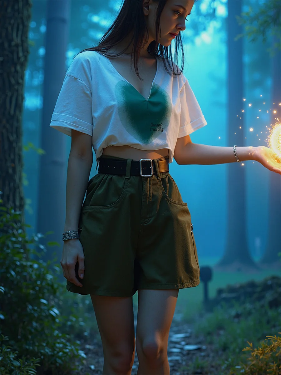 Pantaloncini verdi in denim Pantaloncini estivi da donna Vintage Grunge coreano blu Mini Hotpants da donna strappati a vita alta Club alla moda