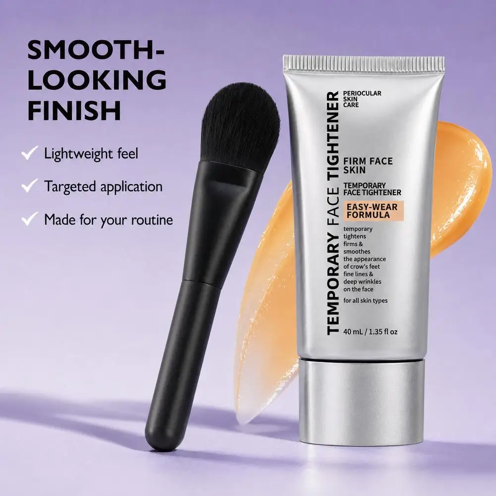 40ml Temporary Instant Firm Face Tightener Easy-Wear Lightweight Fine Line Pore Repair Cream Smooth Periocular Skin Care Cream