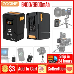 ZGCINE ZG-V99 ZG-V160 ZG-S200 X99 V50 V 마운트 배터리, V-Lock 리튬 배터리 팩, 카메라 휴대폰용 보조 배터리 용량