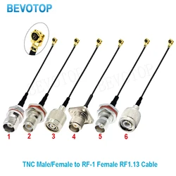 1PCS RP-TNC / TNC Male Female to u.FL RF Female Connector RF1.13 Pigtail Antenna Extension Jumper RF Coaxial Cable
