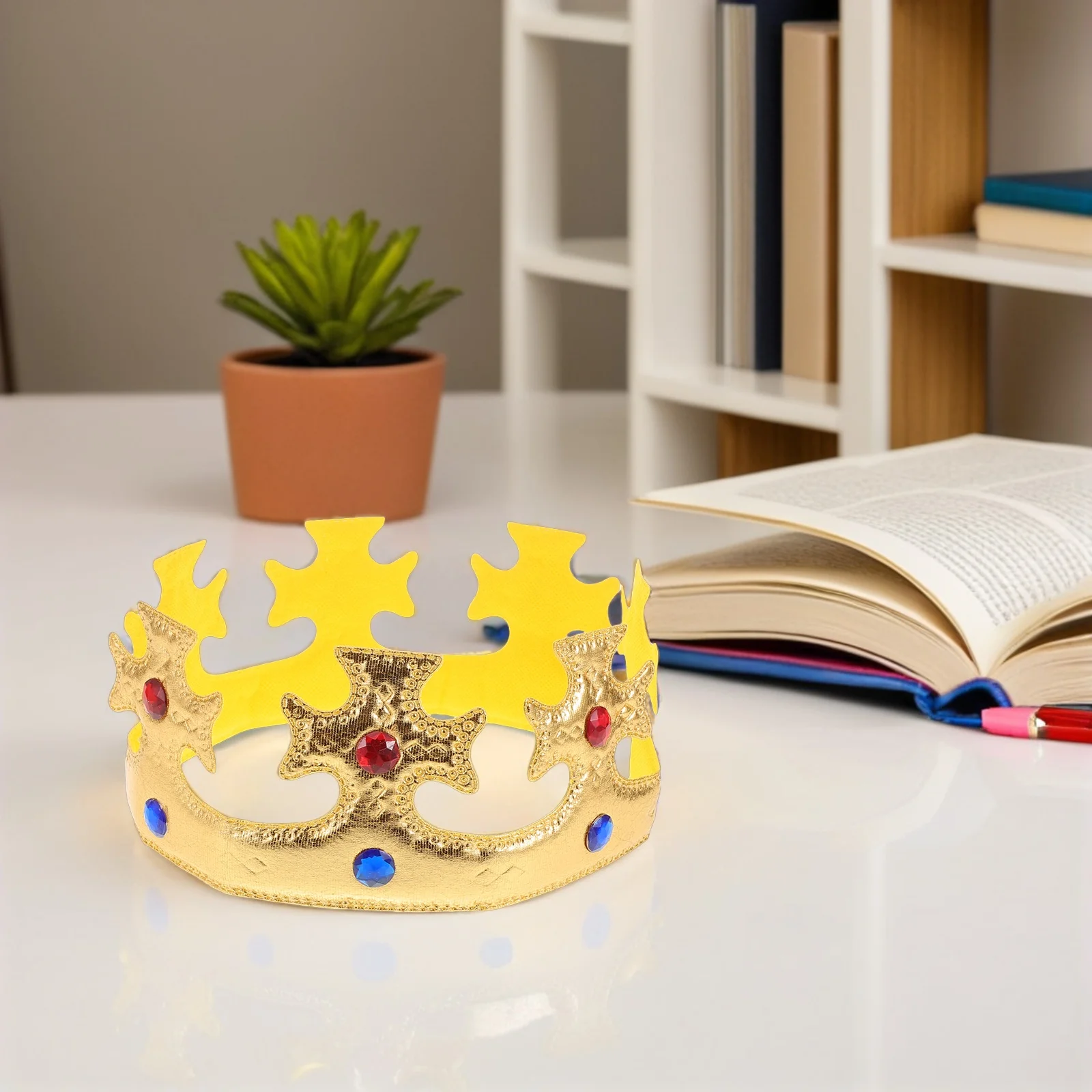 

Crown Headb Masquerade Party Costume Elegant Soft Beautiful Unique PropVintage Headdress Cosplay Hair