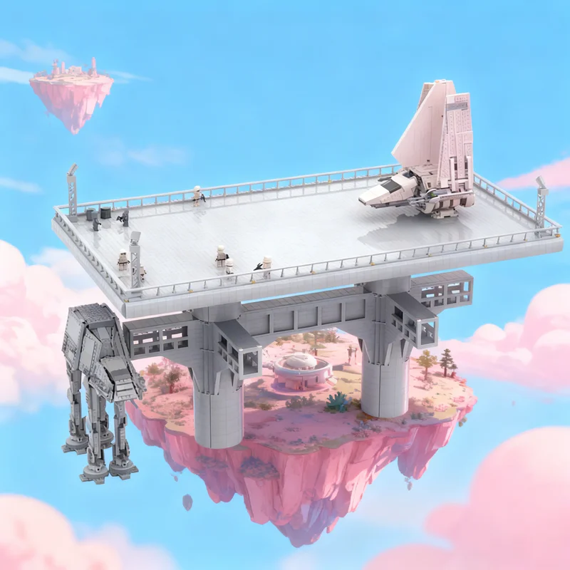 

7019pcs MOC Endor Landing Pad Star Battle Model Building Blocks DIY Gift Creative Collectible Display Decor Premium Adult Kids