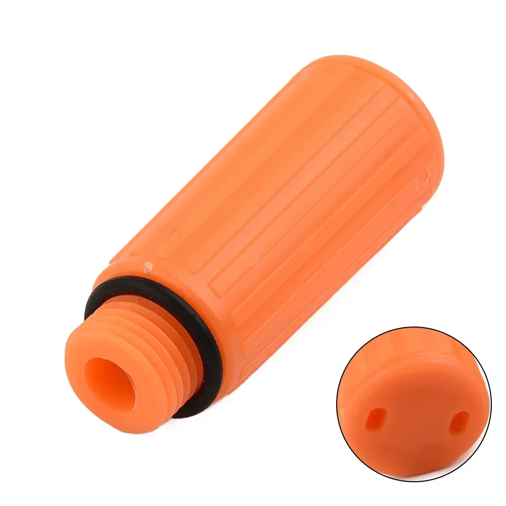 Yellow Air Compressor Oil Plug, 15 5mm Male Thread Diameter, Plastic Material, Nonskid Handle, Perfect Spare Part Option