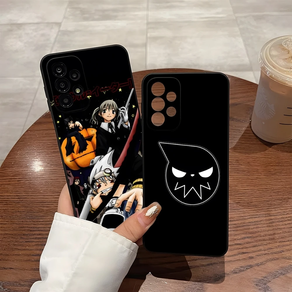 Anime Soul Eater Poster Phone Case For Samsung S25 S24 Ultra S23 Fe S22 S20 S21 Plus A13 A14 A54 A34 A24 A53 A14 Cover