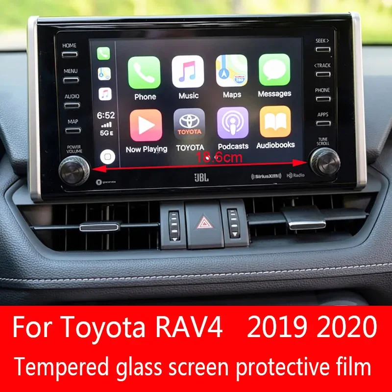 Tempered Glass Screen Protective Film For Toyota RAV4 5th 8 Inch Central Control Display Car Navigation Protector 2019 2020