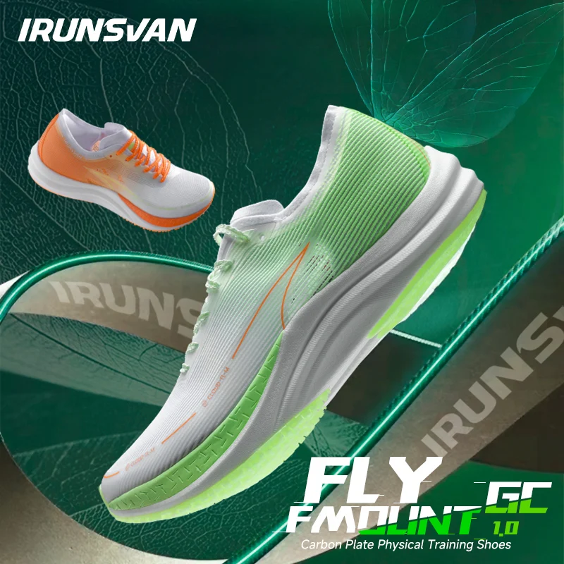 

IRUNSVAN FEIQI GC1.0 Marathon Carbon Board Sports Shoes Men's Support Shock Absorber Ultra Light Rebound Running Shoes