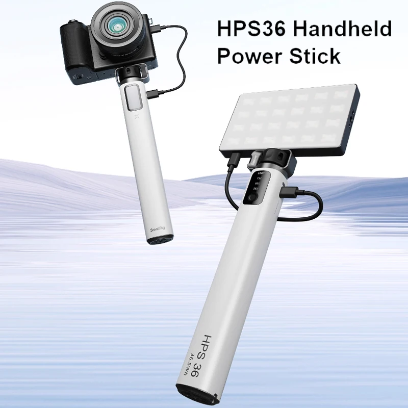 SmallRig HPS36 Handheld Power Stick PD3.0 36W Power Bank Fast Charging Dual USB-C Ports for Cameras Smartphones Light 4552