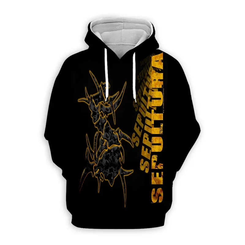 2024  HOT New Fashion 3D Print SEPULTURA Band Hoodies Hooded Sweatshirts Harajuku Hoodie Sweatshirts Tops Clothing for Women/men