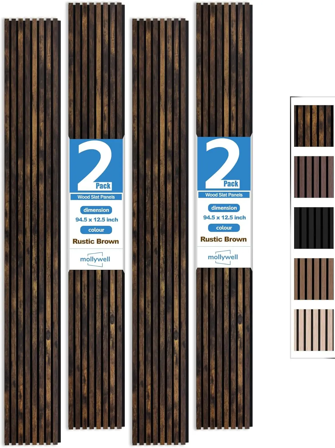 

Wood Panels for Wall,Time-Saving Installation,Versatile Slat Decor, Enhanced Acoustic&Sound Proof Fluted Design for Home&Office