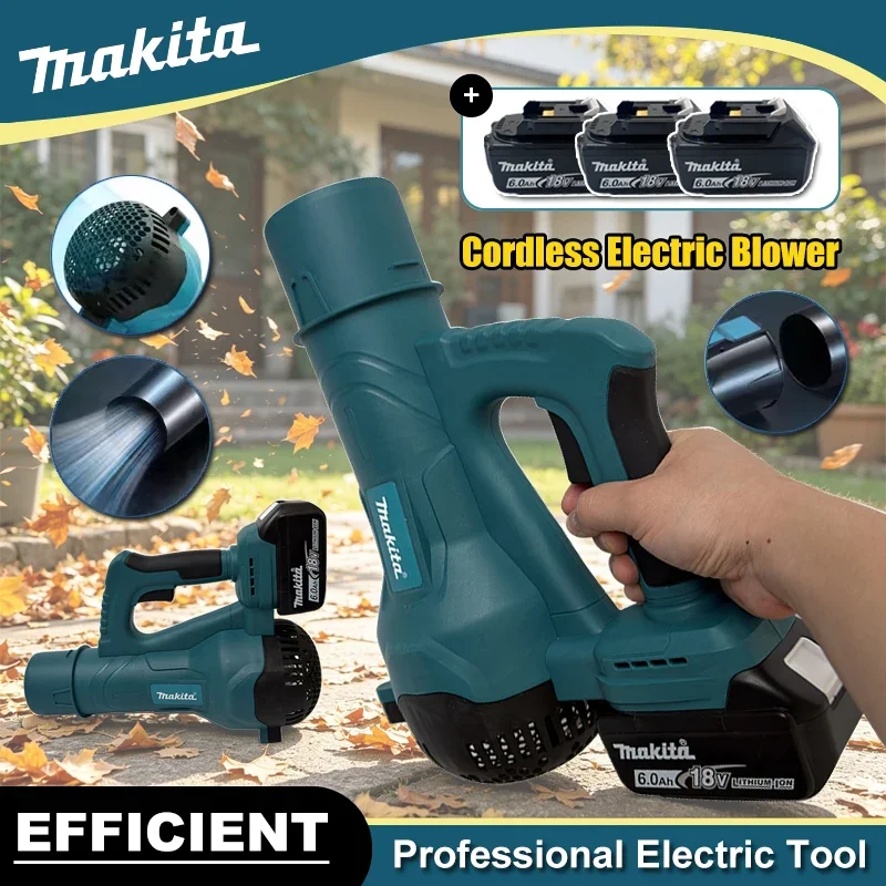 Makita Brushless Cordless Air Blower Handheld Leaf Jet Turbo Blower Power Tool For 18V Battery