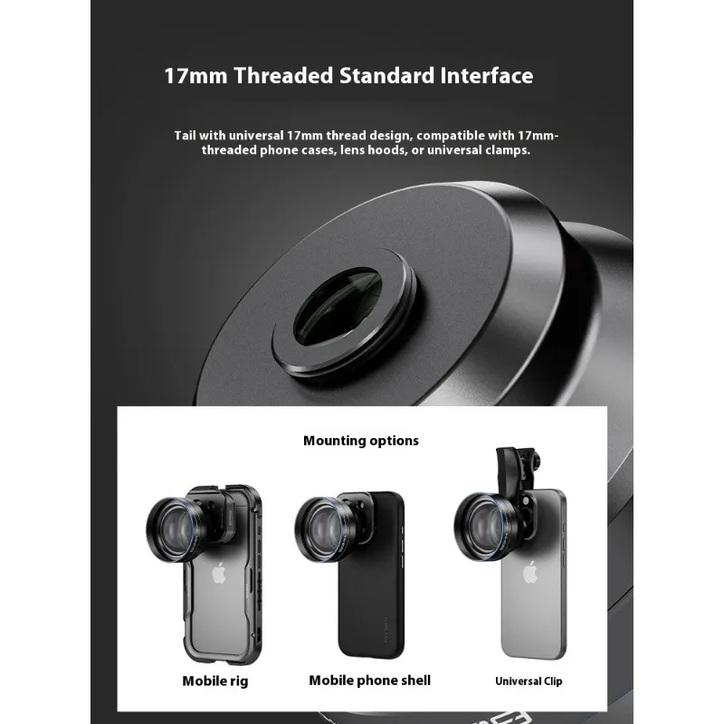 NEEWER LS-41 60mm Telephoto Phone Lens 1.7x for iPhone Android