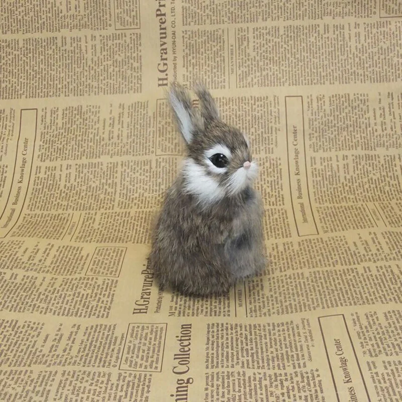 Top-Cute Imitation  Bunny Window Decoration Artificial Statue Dining Table Decoration In Easter Restaurant