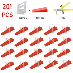 201Pcs Tegel Wiggen Cremic Tegel Leveling Systeem Voor Tegels Leggen Tegel Uitlijning Bouw Gereedschap Zelfnivellerende Brace Tegel