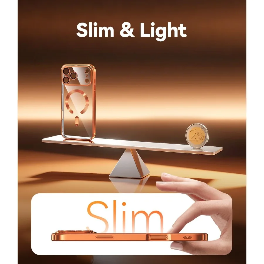 حافظة لهاتف iPhone 17 Pro Max مع واقي عدسة كاميرا كامل وحماية من السقوط العسكري المقاوم للصدمات