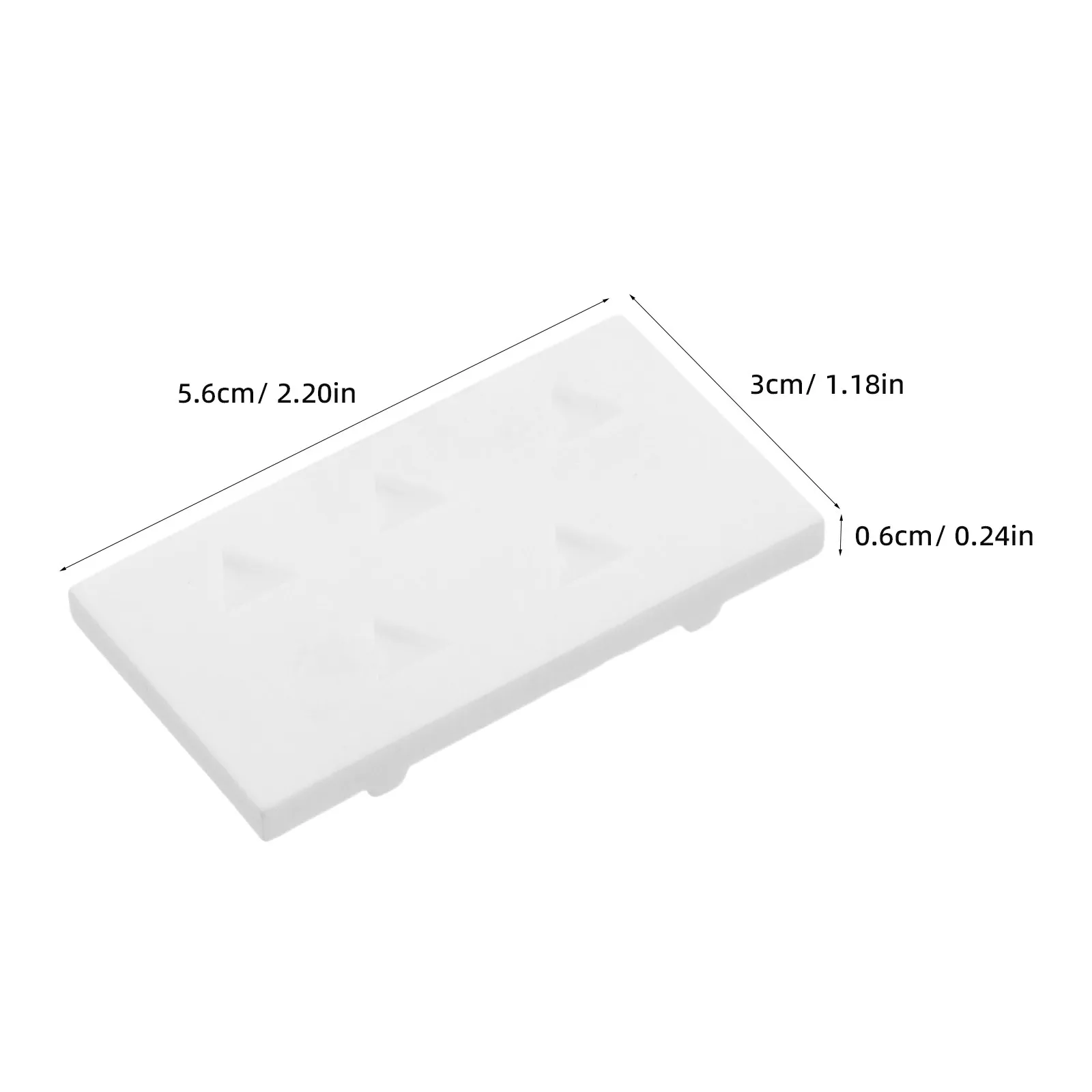 Ash Cone Firing Furnace Support Alumina Ceramic Tray 7 Slots High Temp Resistant Lab Sample Testing Furnace Support Tray
