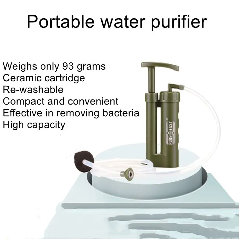 Camping Survival Water Purifier Purifying and Filtering Equipment Outdoor Emergency Ceramic Warrior Water Purifier