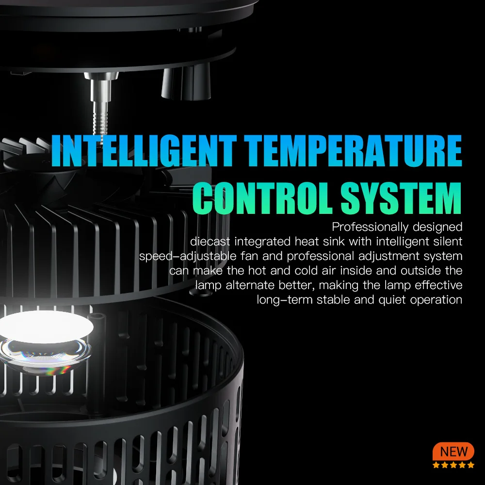 100W A7III Smart APP Control Aquarium Coral Light Full Spectrum Saltwater Marine LED Aquarium Light for Coral Reef Tank