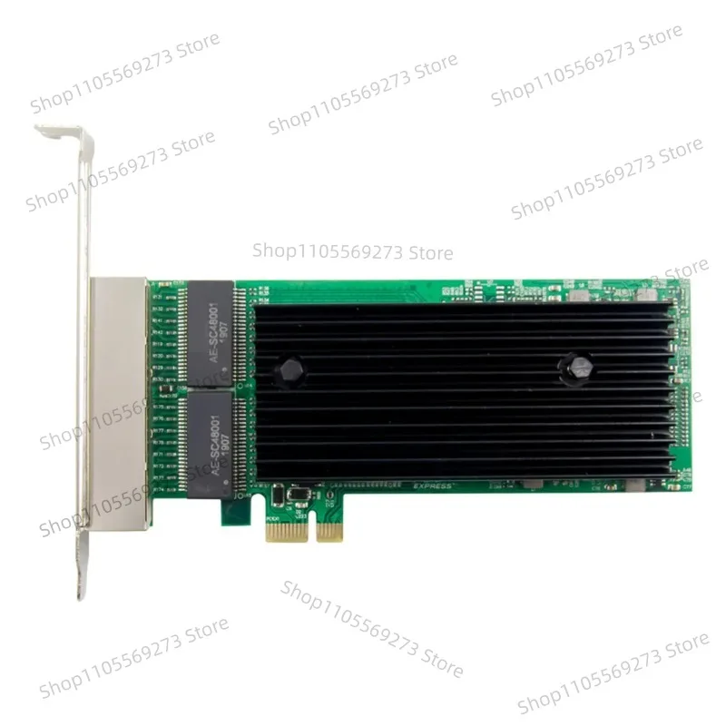 LH07 PCI-E Quad Port Gigabit Network Card 1X PCIe X1 Server LAN Adapter for Intel 82576 Chip 10/100/1000Mbps RJ45