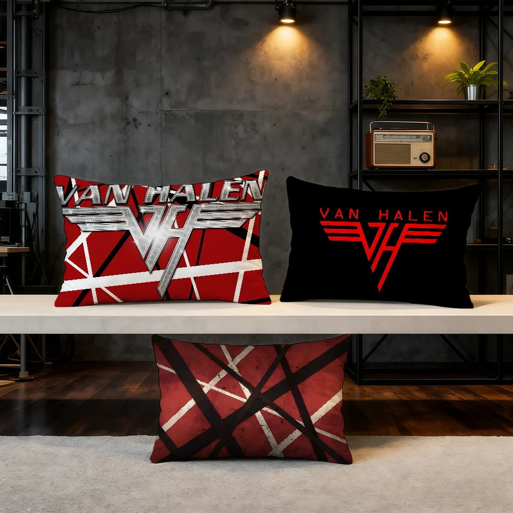Rock Band Van-Halen Cushion Cover Hit Product Home Sofa Living Room Double-Sided Soft Decorative Pillow Cover