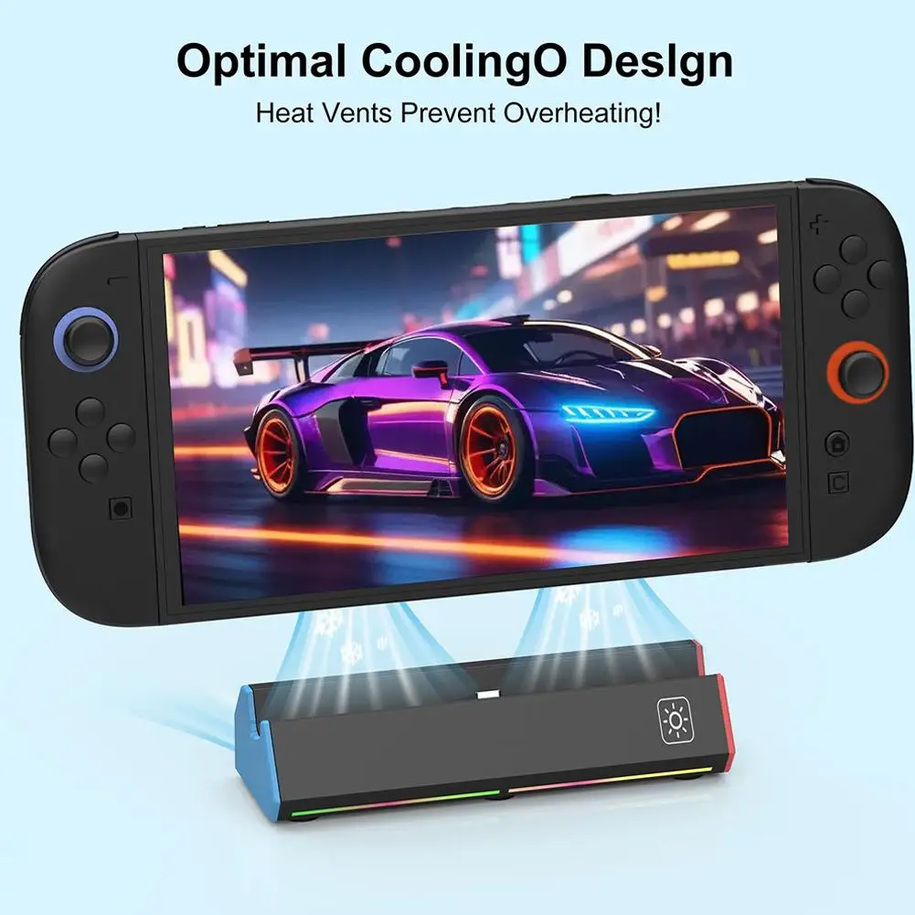 RGB ポータブルドッキングステーションベーススイッチ 2 ドック HDMI 互換アダプタ/タイプ C/USB ポートスイッチ 2 アクセサリー