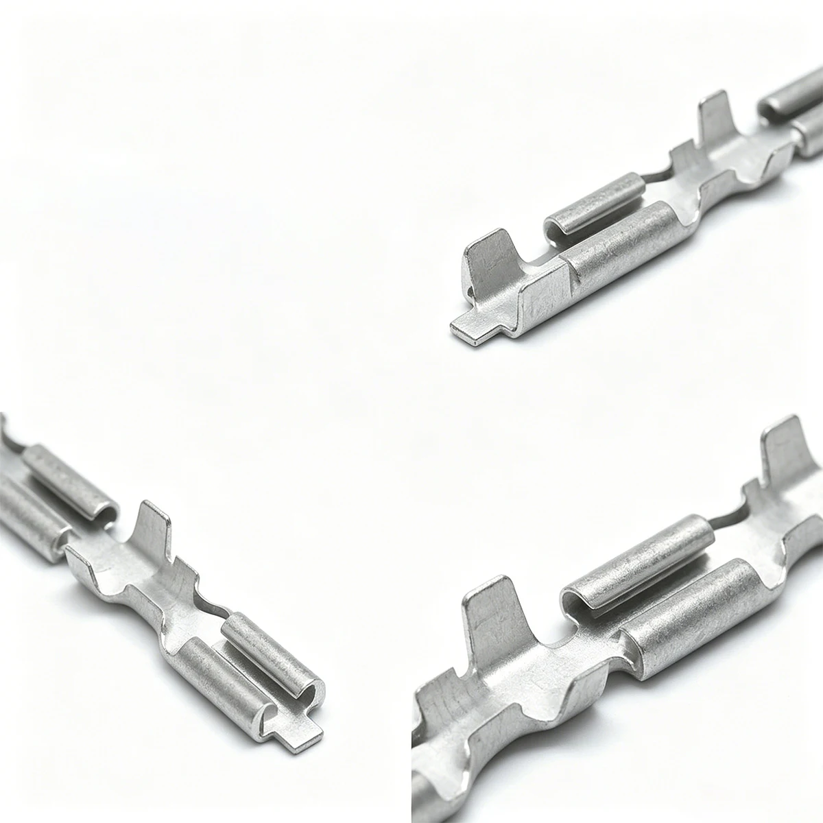 

100/500pcs 2.8mm Female Spade Crimp Terminals SC1100802-25C Double Tube Continuous Connectors for Auto & Electronics Wiring