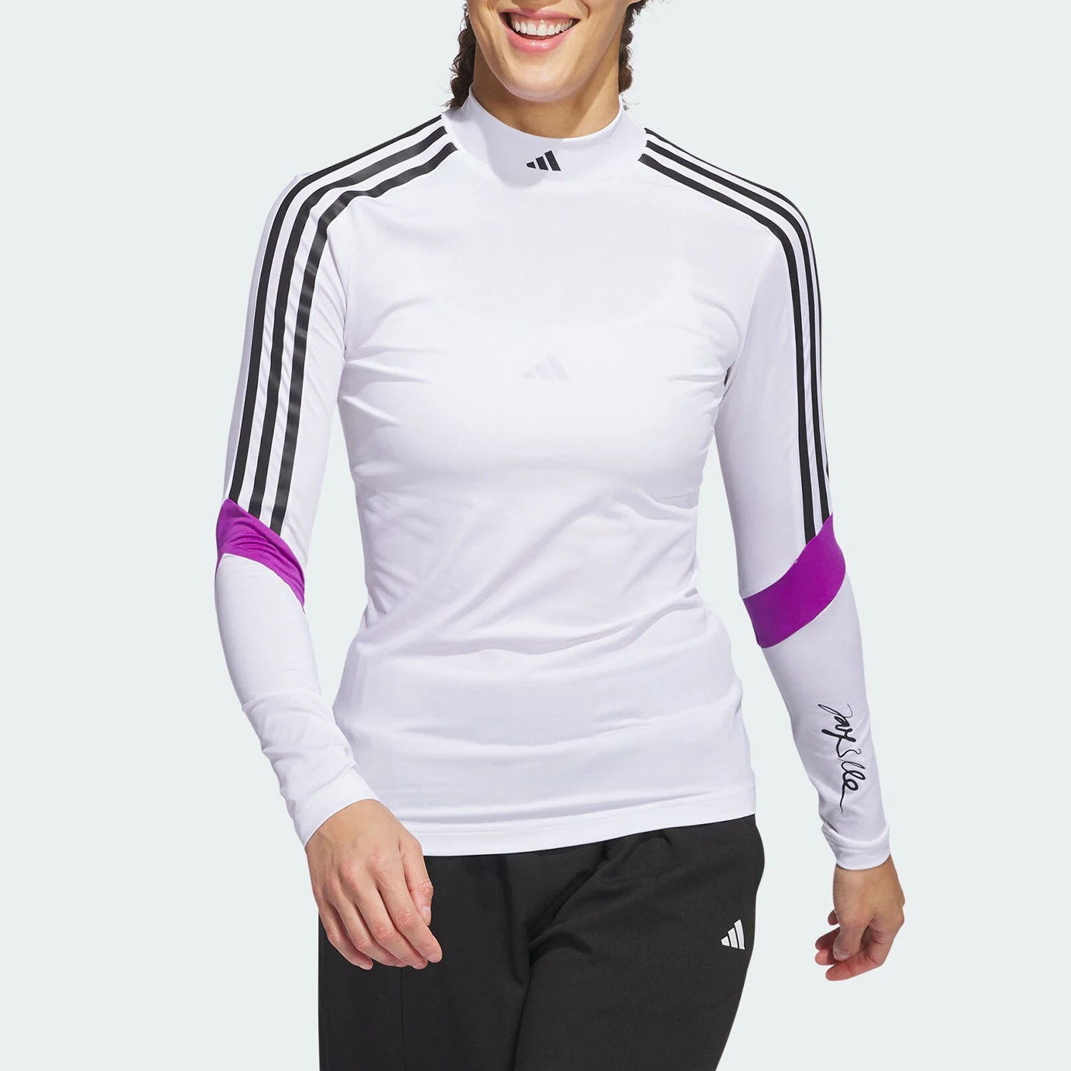 

Adidas, оригинальный 2024, новый женский воротник-стойка для гольфа с длинными рукавами IT0872