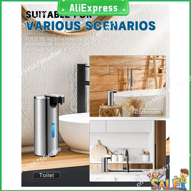 

A04R Automatic Soap Dispenser Electric Soap Dispenser Touchless Simple Human Soap Dispenser Automatic