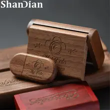 Custom Logo Wooden USB Flash Drive 4GB-64GB #4