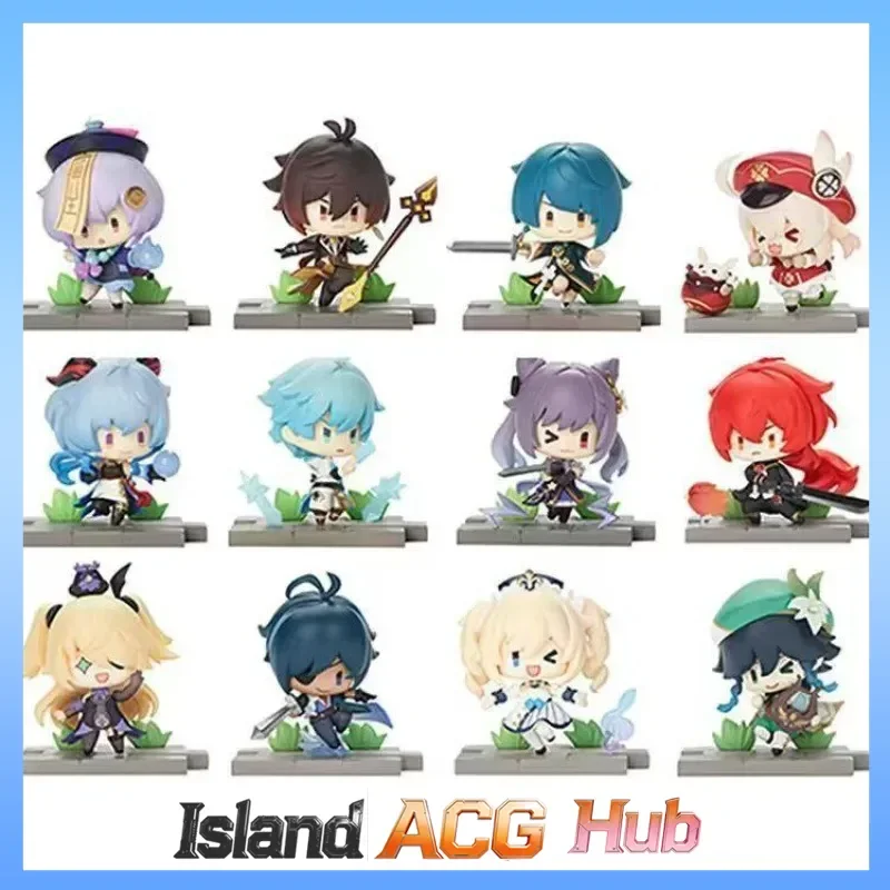 

Genshin Impact Blind Box Figure Mondstadt Liyue Battlefield Theme Anime Action Figure Klee Collectible Doll Toy Gift for Fans