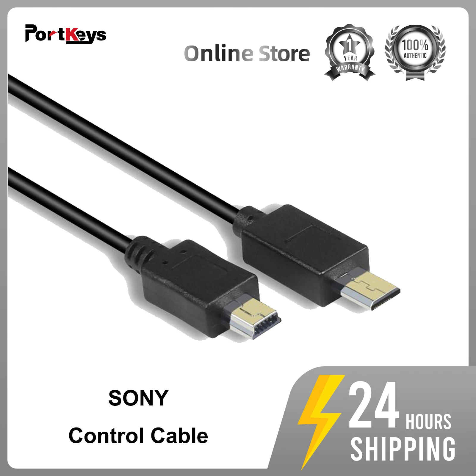 Portkeys Sony Control Cable for Monitor Support Sony A9, A7R3, A7M3, A7R2, A7S2, A7M, A7S, A7R, A6000, A6300, A6400, A6500