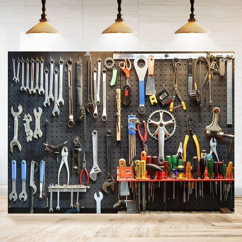 Workshop Tools Background - Photography Backdrop Tools Workshop Bicycle Car