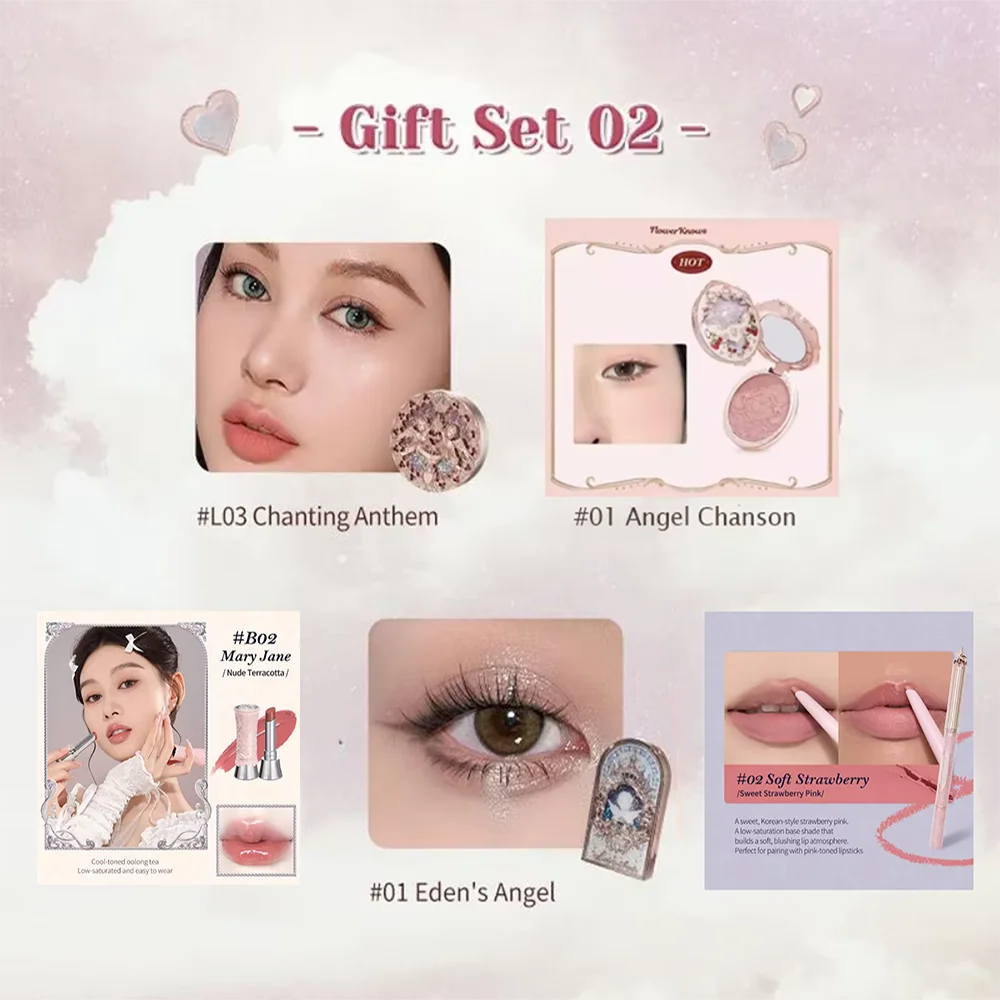 Flower Knows Makeup Kit Full Professional Makeup Gift Set Mermaid