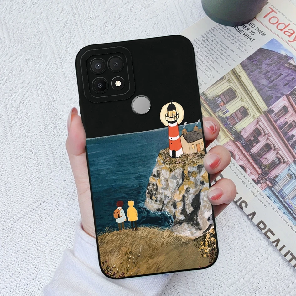 Case For Oppo A15 A35 A15s A 15 Luxury Protective Silicone Square Phone Cover Astronaut Avocado For Oppo A 15 s A 35 Funda Coque