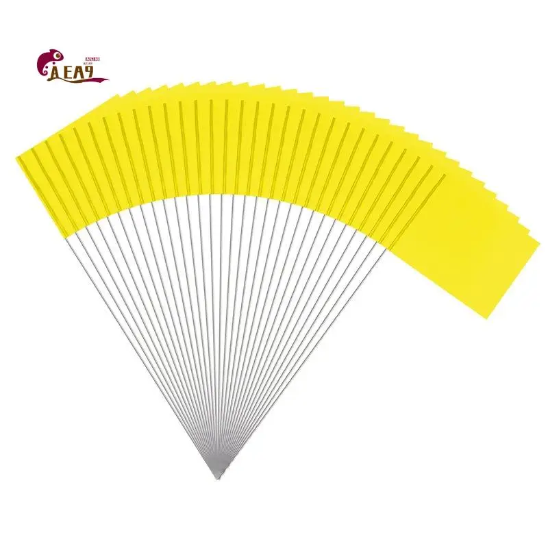 AEA9-Marking Flags Marker Flags For Lawn 30 Pack, PVC Small Flags,Marking Flags Lawn Flags, Garden Flags,Survey Flags