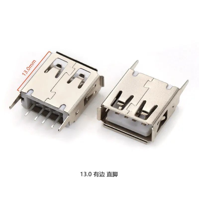 10 Stück USB 2.0 Buchsenstecker 10,0/13,0/13,7/15,0/17,5/19,6/20,5/24,5 MM Gerader Stecker Ladeanschluss AF180 ° für Elektronik – Detail 9