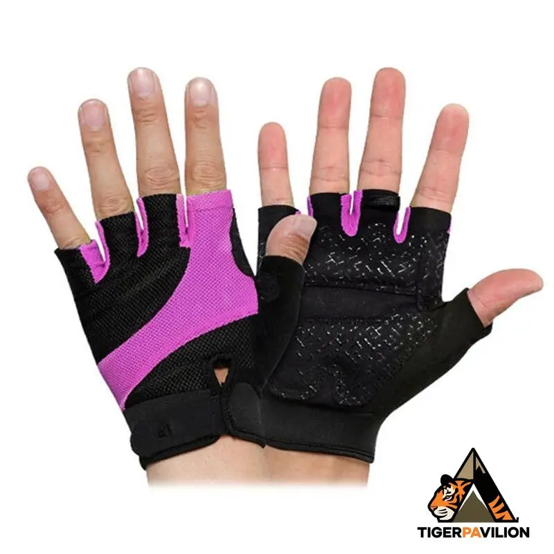 Fitness gloves, half finger, men's and women's anti slip and wear-resistant sports gloves