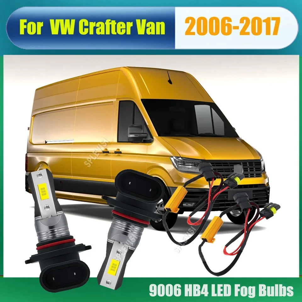 9006 HB4 LED Bulb Foglight 50W 6Ohm Resistor For VW Crafter Van 2006 2007 2008 2009 2010 2011 2012 2013 2014 2015 2016 2017