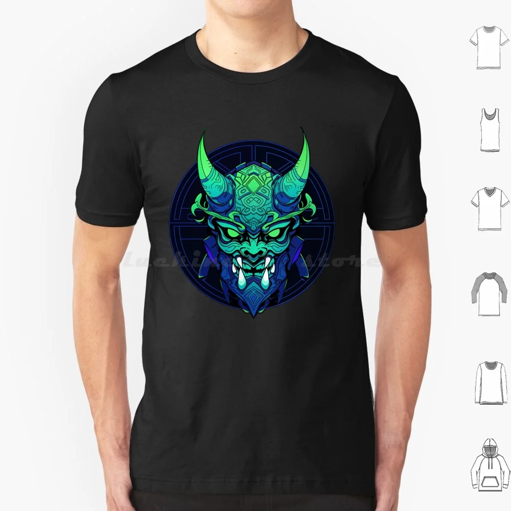 Ghostlight Oni Magus T Shirt Cotton Men Women DIY Print Oni Blue Demon Shogun Anime