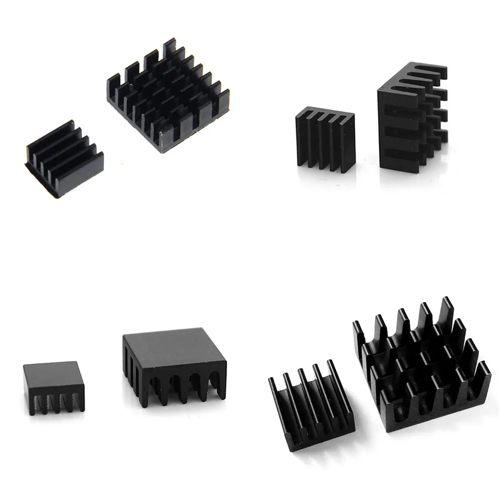 

2Pcs Aluminum Radiator Heat Sink Cooler Short Profile Adhesive Tape for 3b 3b Plus Pcb Heat Sink Efficient Thermal