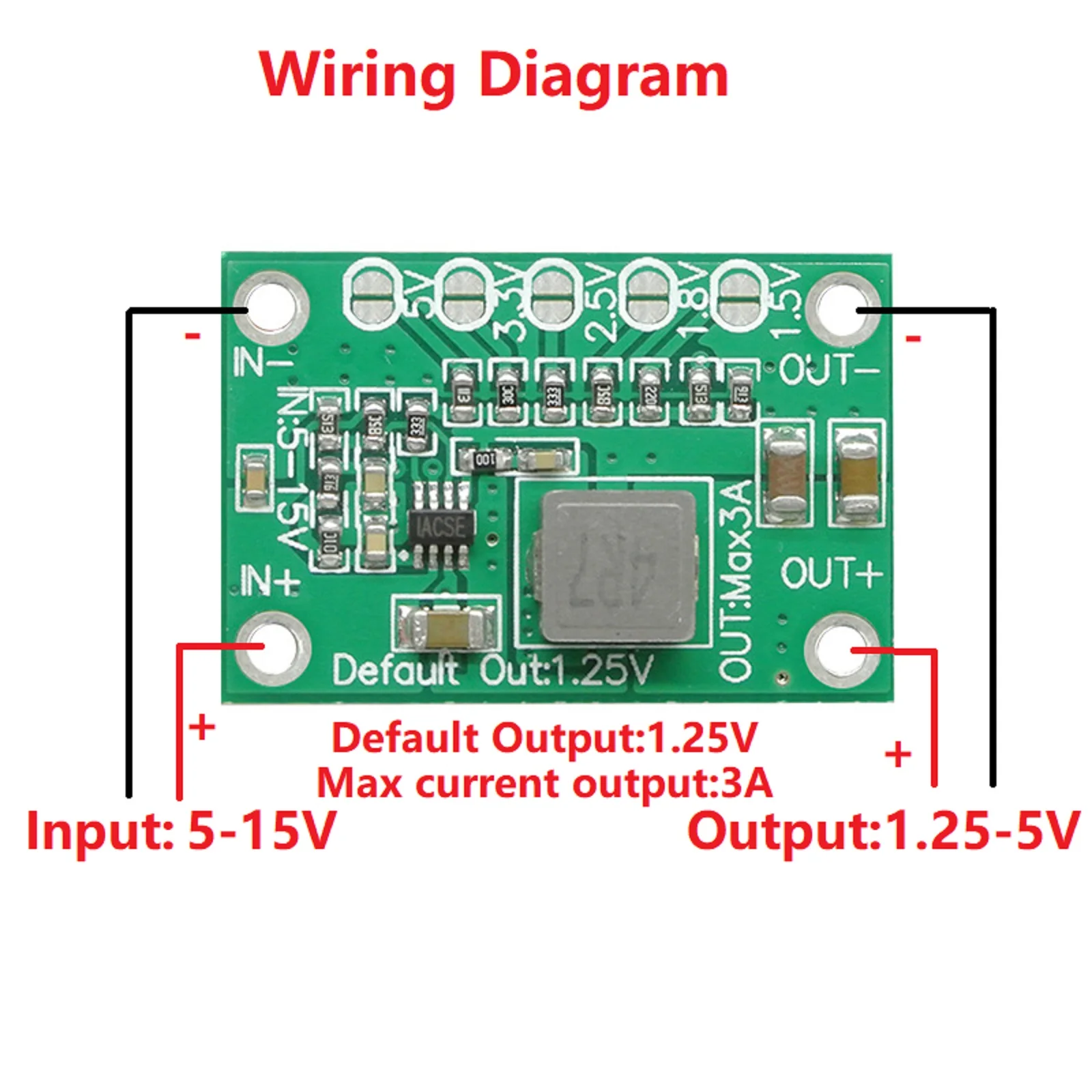 10 sztuk CA1235 regulowany moduł zasilania CA-1235 Buck moduł zasilania 1.25V 1.5V 2.5V 3.3V 5V wyjście 5-15V wejście Step-Down zasilacz