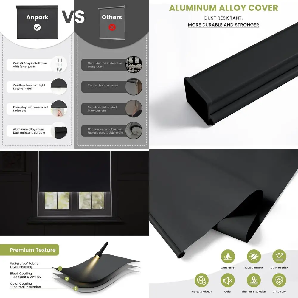 35 x 72 cortinas blackout, bloqueio 100%, isolamento térmico, proteção UV para casa e escritório