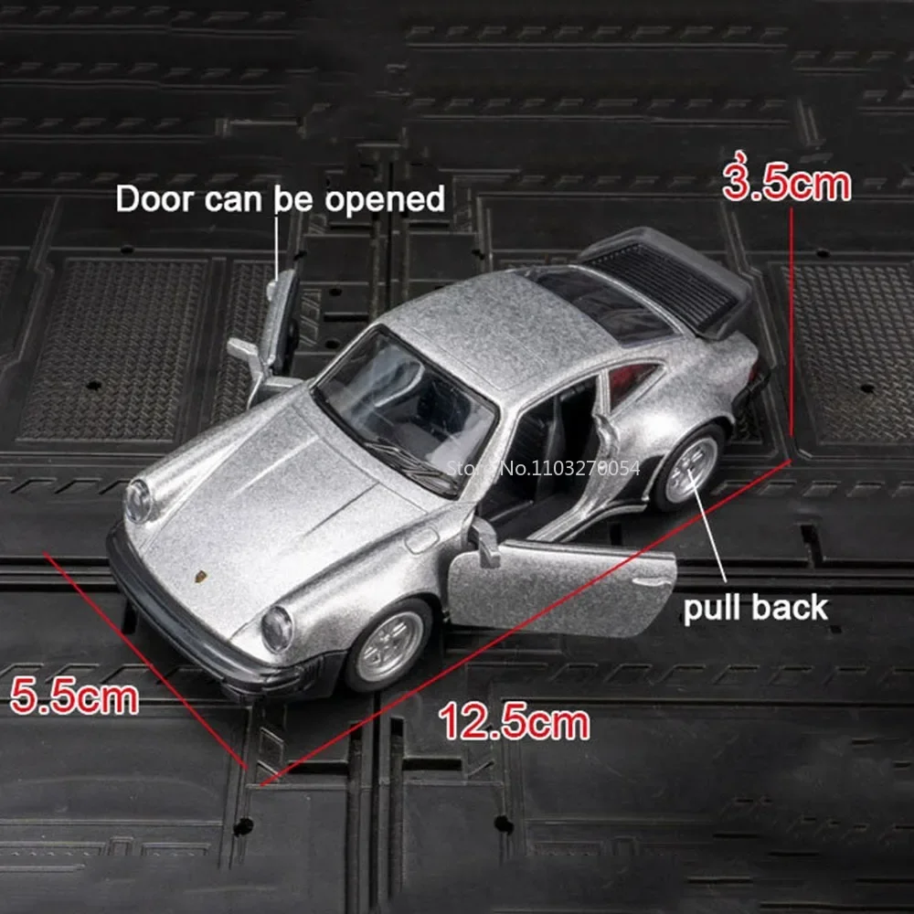 1/36 Porsche 911 1978 Alloy Car Model Toy Simulation Metal Diecast with Pull Back Decoration Mini Car Children Gifts Collection