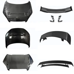 Carbon Fiber Engine Cover Tail Wing for Audi TT MK2 MK3 Modified New Style Hood Top Wing Auto Accessories