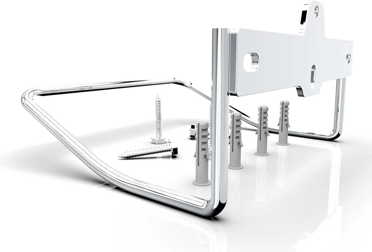 

2 Ladder Hooks Wall Mount for Ladder Storage Strollers and Folding Chair, Heavy Duty Lader Holder Rust Proof SS304 (2)