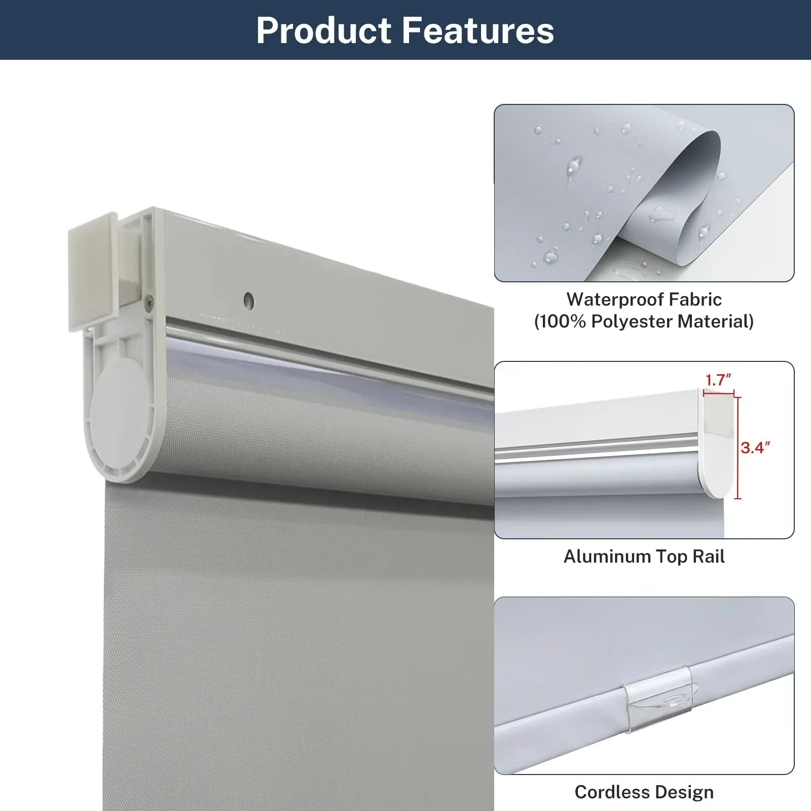 Customized Blinds Smart Connection Semi Blackout/Full Blackout Fabric Heat Insulation  Zebra Roller Blinds For living room