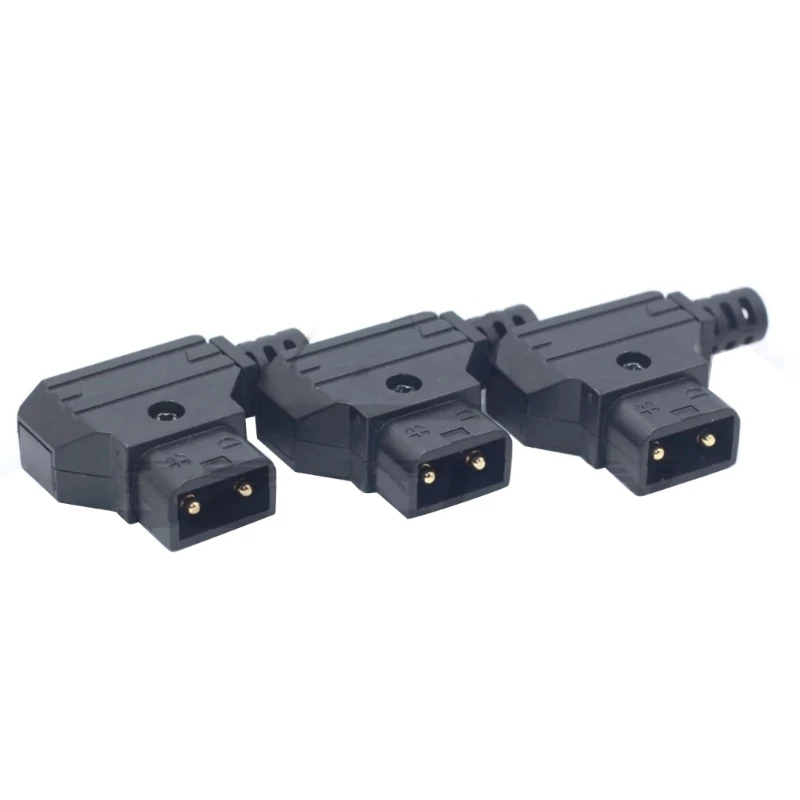 D-Tap DIY-stekker Dtap 2-pins mannelijke connector voor V-mount batterijvoedingskabel