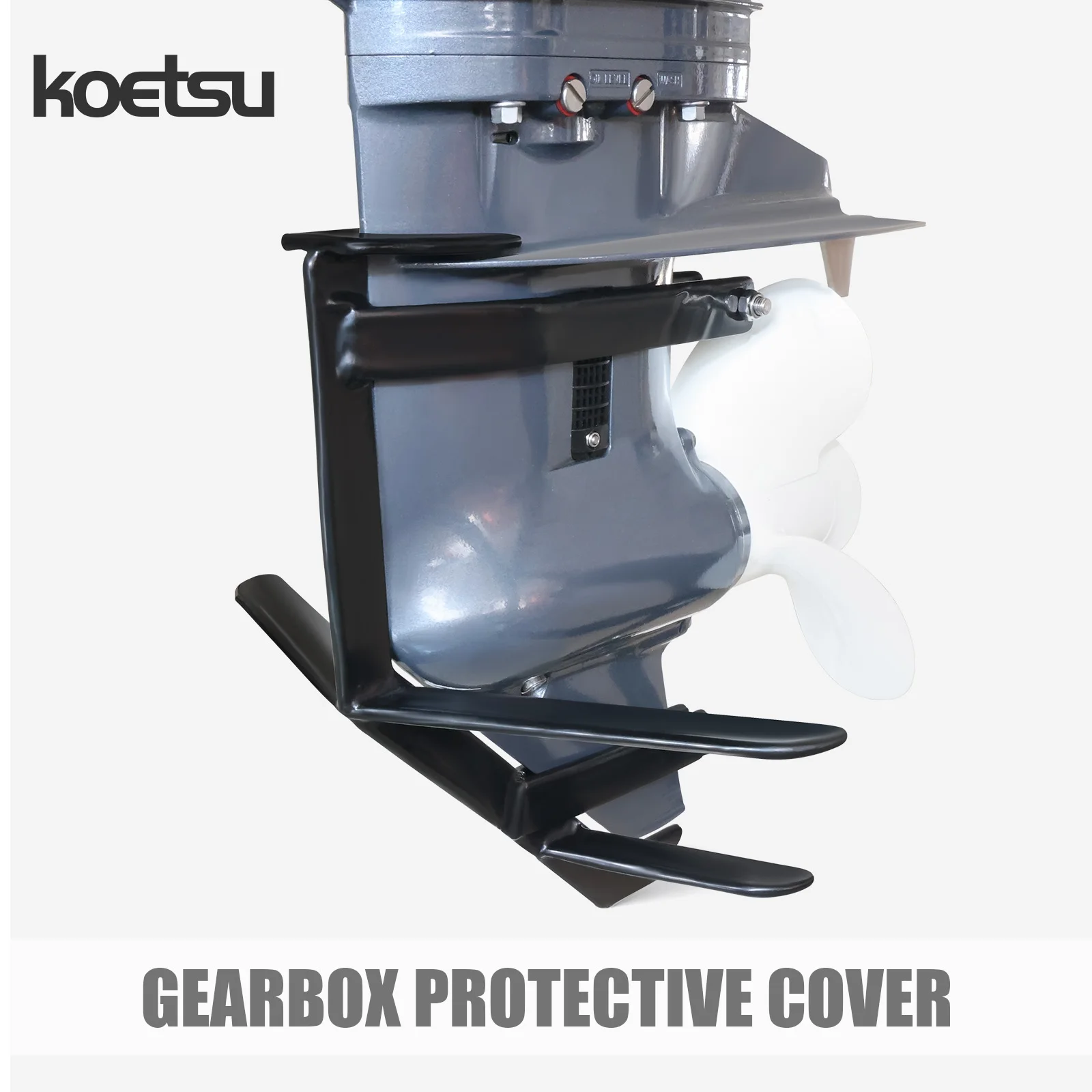 

KOETSU gearbox protective cover, compatible with Yamaha, Tohatsu, Parsun, and Hangkai outboard motor propellers.